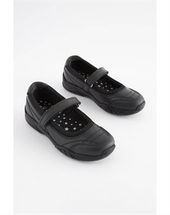 Кожаные повседневные туфли Мэри Джейн, черный Next