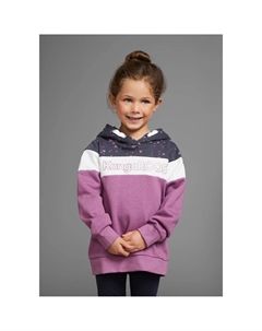 Толстовка с капюшоном «колор блок» для маленьких девочек, цвет lila-colorblocking Kangaroos