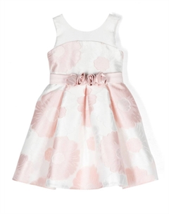 Жаккардовое платье с цветочным узором, белый Abel & lula