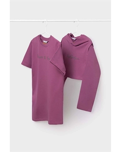 Хлопковое платье для девочек, фиолетовый Mayoral