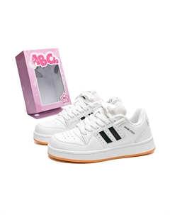 Кеды, обувь для скейтборда унисекс с низким верхом, бежевый/черный Abcio