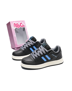 Кеды, обувь для скейтборда унисекс с низким верхом, розовый/белый Abcio