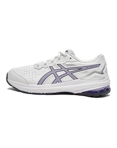 Детские кроссовки GT-1000 Leather 2 GS Low-top Белые/фиолетовые, фиолетовый Asics