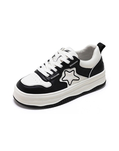 Кеды, скейтборд обувь женская низкая, бежевый/черный Red dragonfly