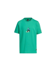 Детская футболка, зеленый Adidas