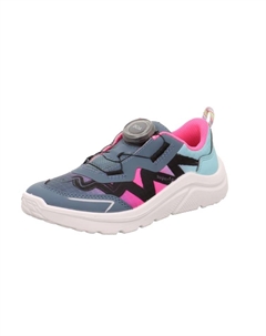 Кроссовки на шнуровке, цвет blau/pink Superfit