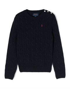 Джемпер Polo Pony фактурной вязки, синий Ralph lauren