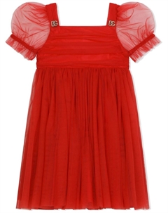 Dolce & Gabbana платье с объемными рукавами, красный Dolce&gabbana