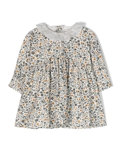 Платье с цветочным принтом, белый Teddy & minou