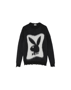 Вязаный свитер Playboy, черный Saint laurent