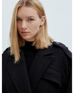 Межсезонное пальто Eilika, черный Edited