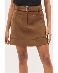 Мини-юбка в утилитарном стиле, коричневый Next