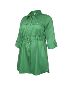 Туника, зеленый Rock your curves by angelina k.