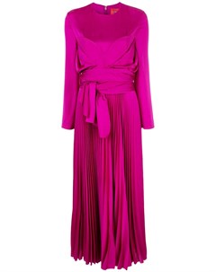 Solace london плиссированное платье макси 10 фиолетовый Solace london