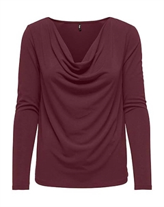 Блузка, бордовый Only