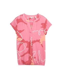 Блузка, цвет pink big floral shapes design Tom tailor