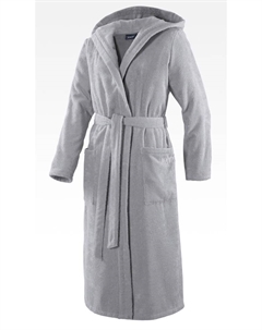 Халат, цвет bademantel damen-kapuze 32/34, silber Joop