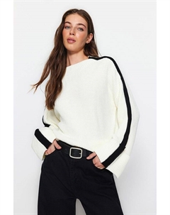 Пуловер, цвет creme/schwarz Trendyol