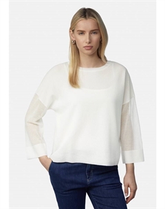 Вязаный свитер, белый Comma,