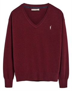 Пуловер, цвет dunkelrot Polo club