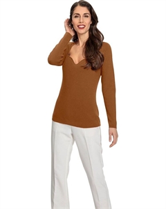 Пуловер, светло-коричневый Heine