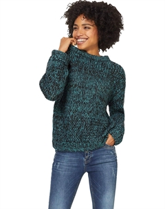 Пуловер, цвет schwarz/türkis Heine