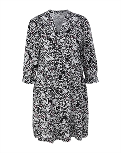 Платье, черный/белый Qs