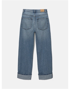 Джинсы свободного кроя, синий деним Pull & bear