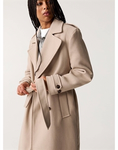 Межсезонное пальто, экрю Pull & bear