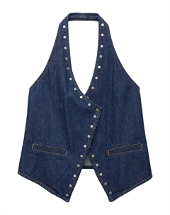 Топ, темно-синий Pull & bear