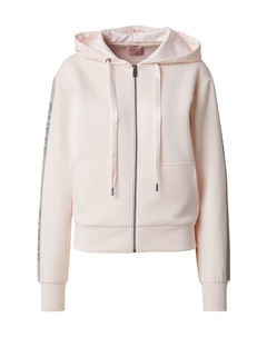 Толстовка с капюшоном на молнии, светло-розовый Guess