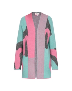 Вязаный кардиган, розовый Izia