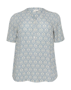 Блузка Calvina, светло-синий Kaffe curve