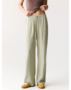 Брюки свободного кроя, пастельный зеленый Pull & bear