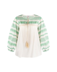 Блузка, цвет Beige/Green Izia