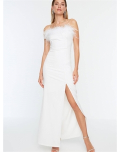 Вечернее платье, белый Trendyol