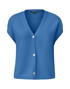 Вязаный кардиган, синий Comma,