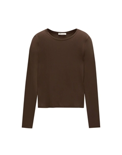 Рубашка, коричневый Pull & bear