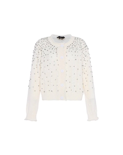 Вязаный кардиган, белый Faina