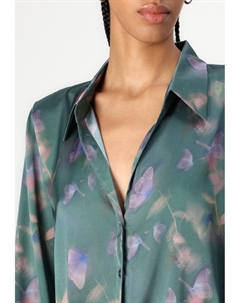 Блузка на пуговицах ERRIKA, темно-синий Hugo