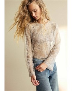 Блуза SEQUIN LEAF REGULAR FIT, золотой Next