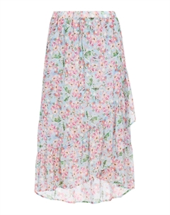 Юбка до колена, цвет light blue multicolor Faina