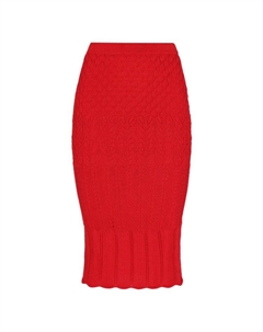 Юбка до колена, красный Faina