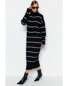 Платье, черный/белый Trendyol