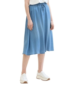 Юбка до колена, светло-синий Tom tailor