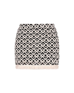 Мини-юбка, цвет black white Faina