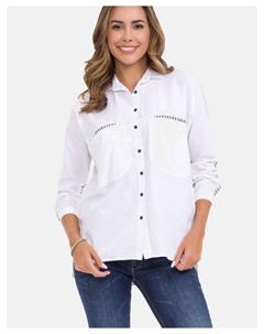 Блуза Hemdbluse, белый Cipo&baxx