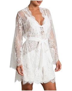 Кружевной халат Marry Me, слоновая кость/кремовый In bloom by jonquil