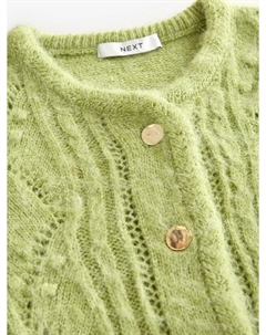 Вязаный кардиган Knit Cardigan, зеленый Next