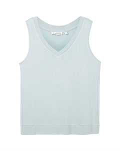 Вязаный топ Knitted Top, пастельный синий Tom tailor